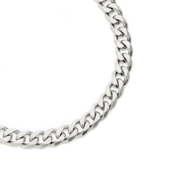 stainless steel curb chain bracelet