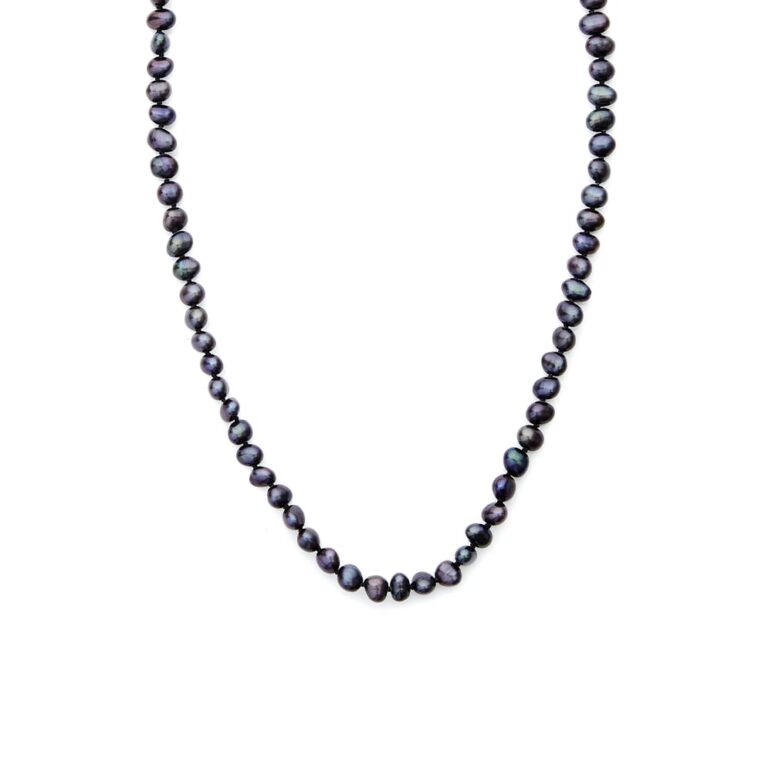 6mm peacock baroque freshwater pearl necklace