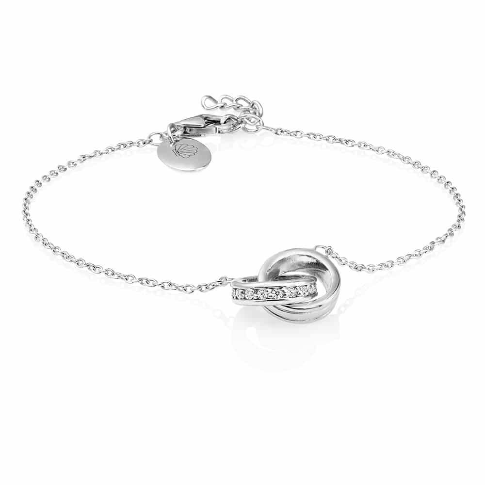 Cornwall Gold Tolgus Lovelinks Silver Bracelet