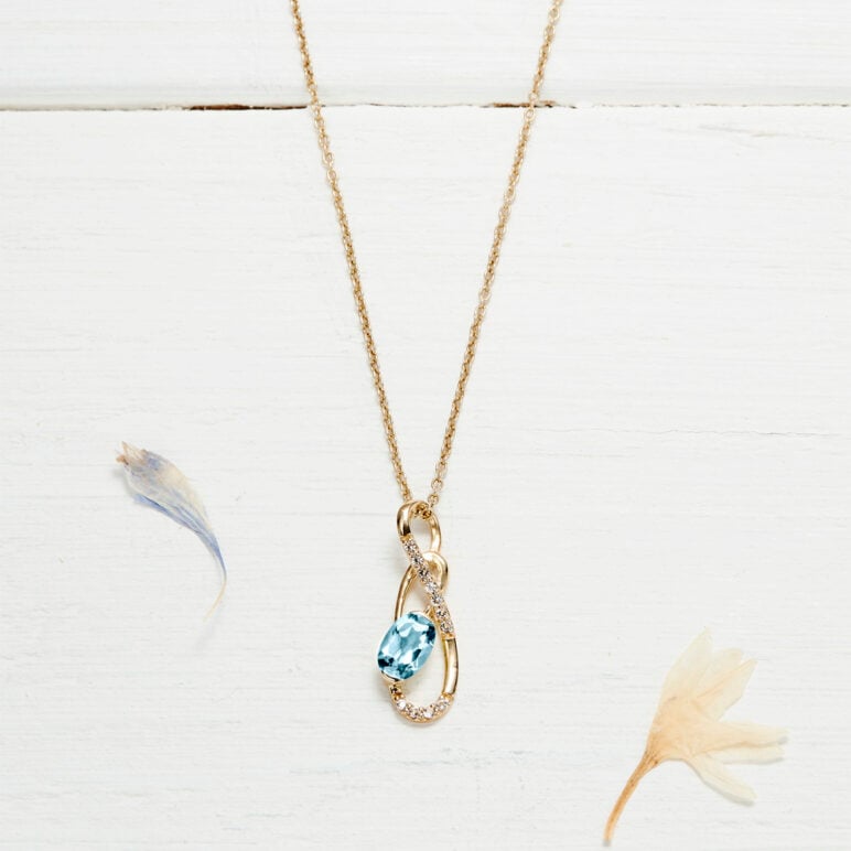 Pendant with sparkles topaz - 1857320
