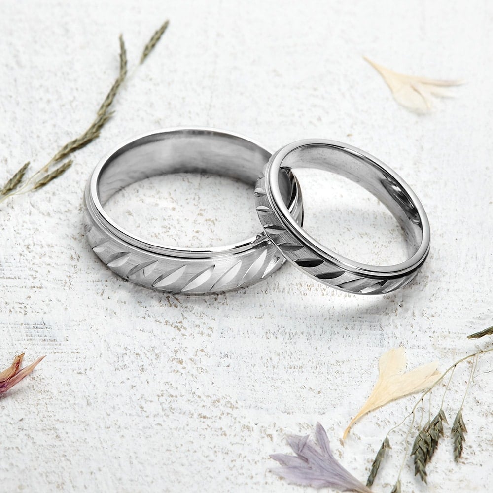 SILVER WEDDING BANDS CORNWALL GOLD