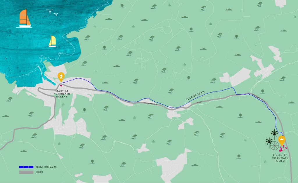 Tolgus Trail Map Cornwall Gold