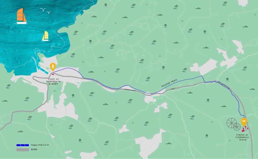 Tolgus Trail Map from Cornwall Gold