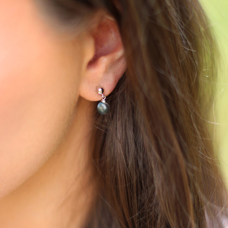 Jersey Pearl Classics Peacock Drop Pearl EArring