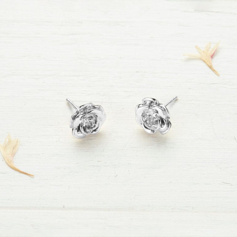 Tolgus Woodland Small Rose Studs