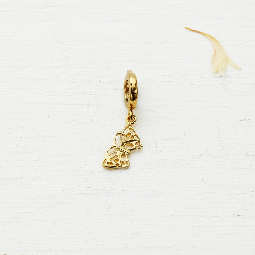 woodland butterfly charm in gold 1929225