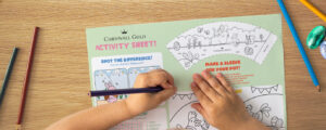 kids free easter art activity sheet at cornwa gold