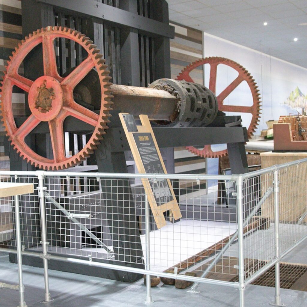 PHOTO OF THE LARGE STAMPS IN THE CORNWALL GOLD TOLGUS EXHIBITION