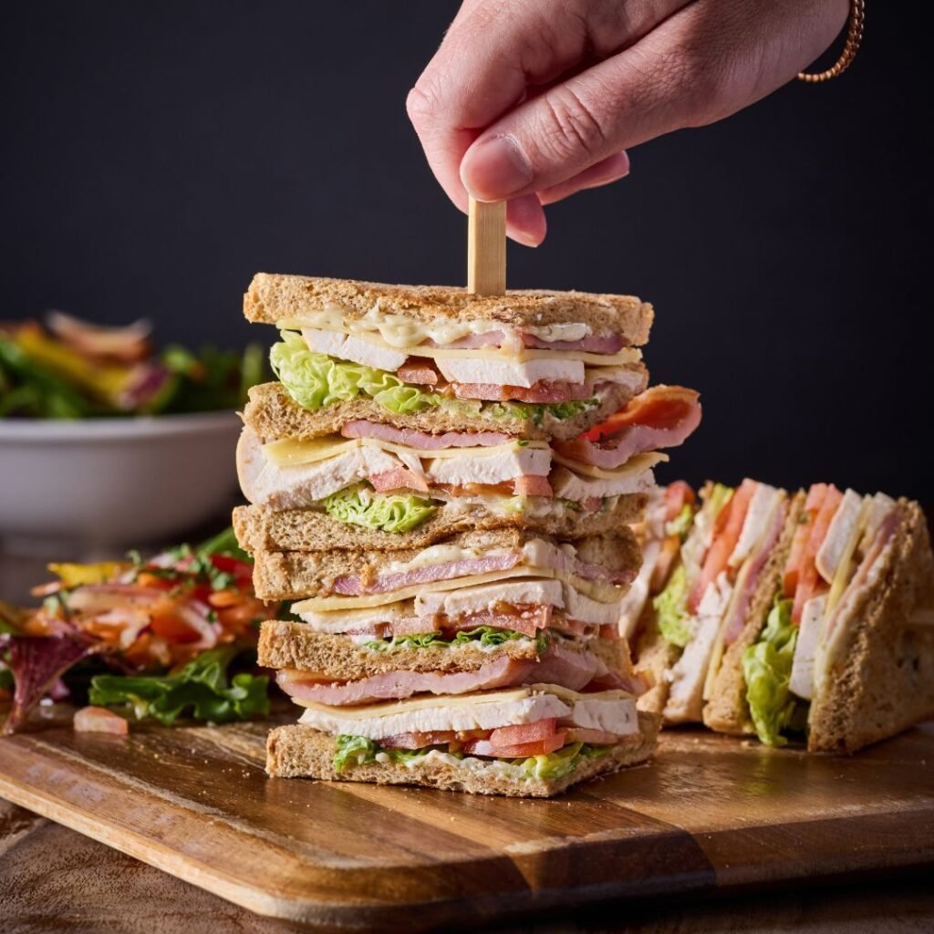 Photo of club sandwich at Cornwall Gold