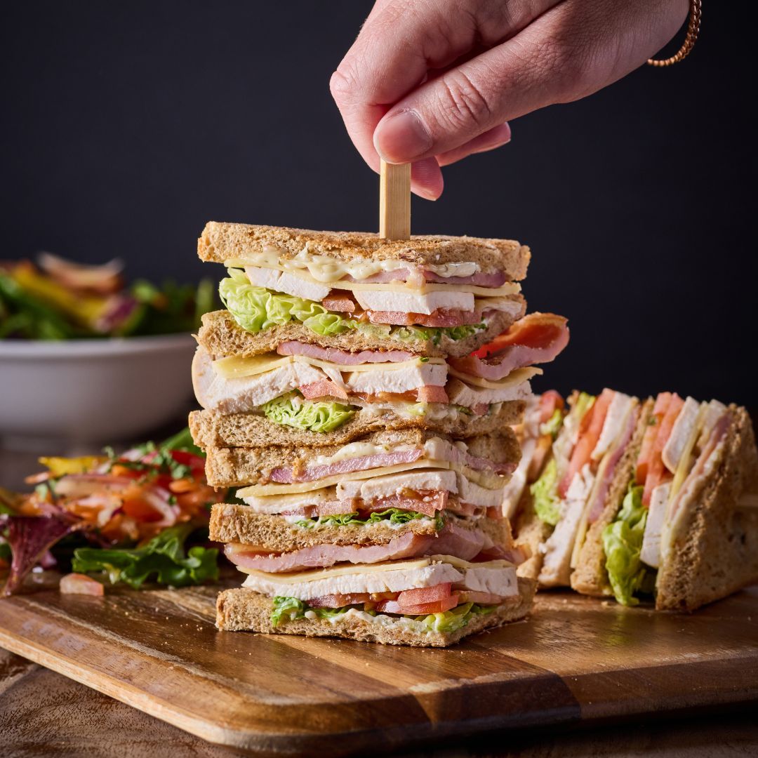 club sandwich at Cornwall Gold