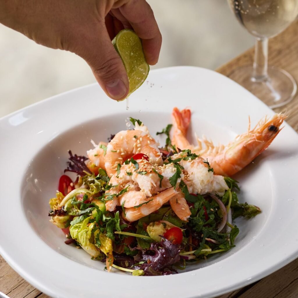 Photo of prawn salad at Cornwall Gold