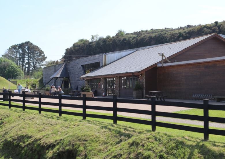outside photo of the cornish pantry at cornwall gold
